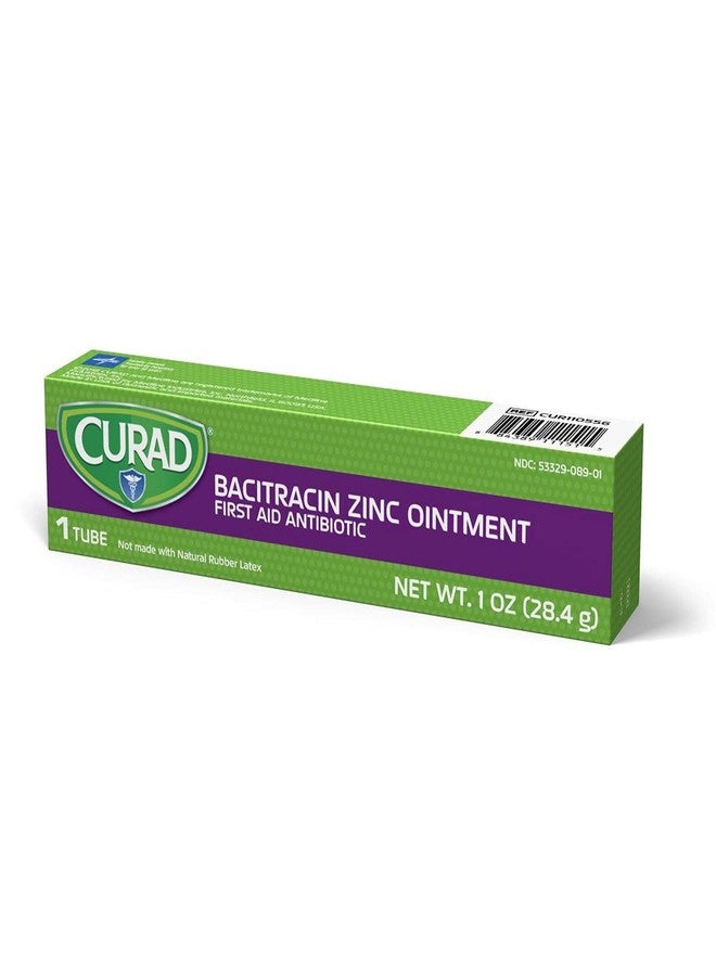 CURAD Bacitracin Ointment with Zinc First Aid Antibiotic, 1 oz. Tube, Pack of 12 - Image 3